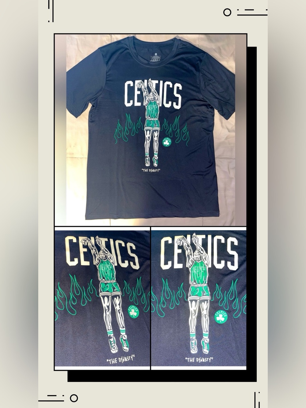 Black Short Sleeve Boston Celtics THE DYNASTY NBA Graphic DRI-FIT T Shirt